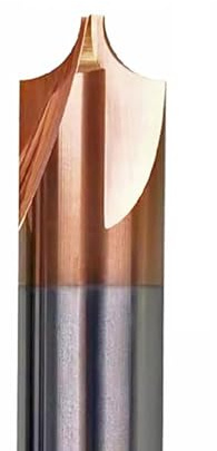 Pangyoo 4mm 6mm 8mm Schaft Hartmetall Radius Ecke Abrunden Fräser Schaftfräser CNC Werkzeug Innen R1 R2 R3 Anfasen Außenradien Viertelkreis Fräser(R3x8Dx50L,Coated-BB2055)
