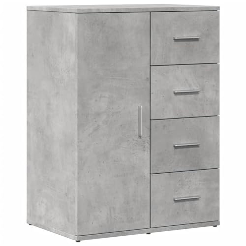 HETFTJN Spind Schuhschrank Kücheninsel Werkzeugschrank - Sideboard Betongrau 59x39x80 cm Holzwerkstoff für Schlafzimmer Wohnzimmer Flur Küche