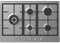 Candy Moderna Piano Cottura a Gas 5 Fuochi, Acciaio Inossidabile, Bruciatore a Doppia Corona, Griglie Lavabili in Lavastoviglie, AxLxP 0,8x74,5x51 cm, Color Inox - CHG7WL4WTX