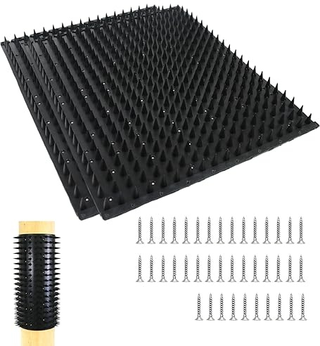2 Stück Kratzmatte Pferd mit 40 Heringen, 33x42cm Kratzbrett Anti Juckreiz Pad für Pferde & Rinder, Massagebürsten Set für Pferde, Pferd Zubehör für Kleine Bauernhöfe, Familienweiden, Ställe