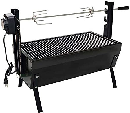 YXZQLOZ Parrilla para Acampar al Aire Libre, Kit de Parrilla para Barbacoa portátil, Kit de Parrilla para Barbacoa eléctrica automática