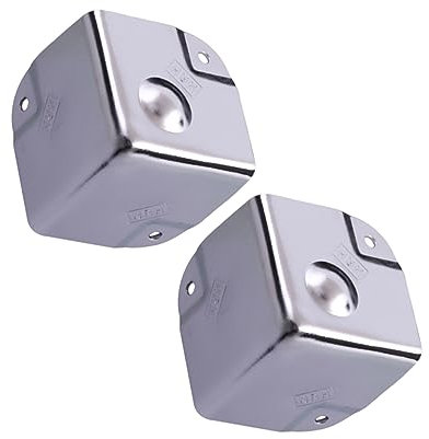 Uonlytech 2stücke Edelstahl Eckenschutz Kantenschutz Aluminiumkoffer Schutzecken Für Tische Schmuckkasten Langlebig Und Dekorativ Vielseitig Einsetzbar
