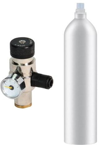 Kit gasatura - Bombola Co2 in alluminio ricaricabile 1Kg 11X1 + Riduttore di pressione