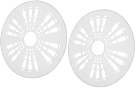 iplusmile Spin Cap Cover Clothes Pressing Pad Washing Machine 2pcs White Plastic Replacement Dryer Part 23.5cm Speeds up Drying Prevents Damage during Ironing