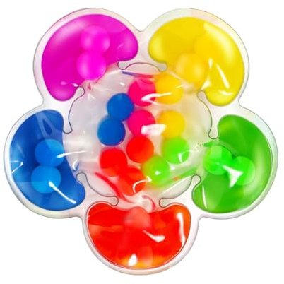 Farbsortierung Matching Game - Bildungsblume Zappelspielzeug | Ruhige sensorische Aktivität | Feinmotorischer Fähigkeiten Builder für Kinder, Erwachsene | Farberkennungsrätsel zum Lernen, Spielen