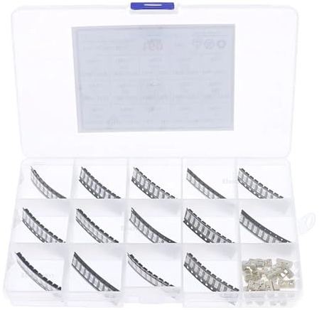 Fusibili rapidi in vetro tubolare, 160 pezzi 15 valori 250 V 1808/2410/6125 Fusibile ceramico SMD a fusione lenta Kit assortito 250 mA 500 mA 1 A 2 A 4 A 5 A 6,3 A 8 A 10 A 12 A 15 A 20 A 25 A