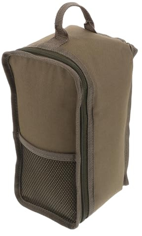 CONGARTENO Borsa Porta Lanterna Petrolio Vintage in Tela Militare con Manico Custodia Imbottita Resistente per Campeggio e Escursionismo Organizer con Tasche Rete per Accessori da Pranzo e
