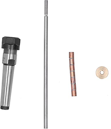 Bewinner Pluma de Torneado de Madera, Mandril, Torno, Centro de Torneado, Centro Giratorio, Cónico, Accesorios para Portabrocas para Torno de Madera, Cono Morse, 2 Vástagos, Acero Inoxidable,