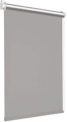 Victoria M. Tenebra Thermorollo Klemmfix Rollo, Verdunkelungsrollo, Hitzeschutz, Sichtschutz, Ohne Bohren, inkl. Montagematerial, 90 x 160 cm, Grau