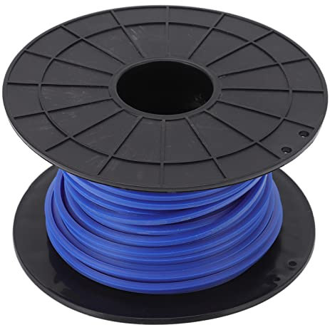 WOHPNLE Mähfaden 4mm, Trimmerfaden Nylon Freischneider Trimmerfaden Handelsüblicher Fadentrimmerfaden, Quadratisches Feldmäher Hilfswerkzeug für 30 M Mäher Trimmerfaden Blau
