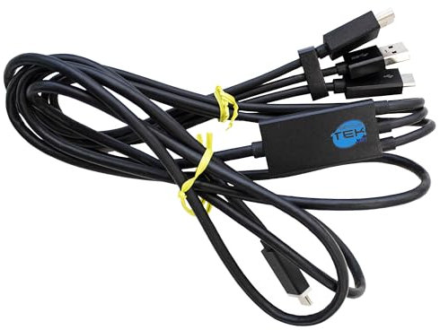 SIMPLETEK - Cavo Type-C to HDMI USB-A USB-C 2 Metri 2m Cablet ST-ST Presence M73840-002 HUBCH-0078 M99731-001 (Ricondizionato)