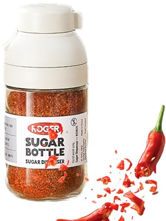 Nuyhadds Seasoning Containers | 8.4oz Coarse Salt Shaker | Precise Measuring Transparent Bottle for Condiment Powder Dispensing Outdoor Cooking Home Kitchen Pantry