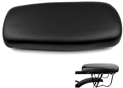 Thickened Bike Seat Pad – Manned Rear Bike Seat Cushion, Kids Bike Seat Cushion for Comfortable Rides, Screw-Mounted Bicycle Saddle, Ebike Seats for Long Journeys