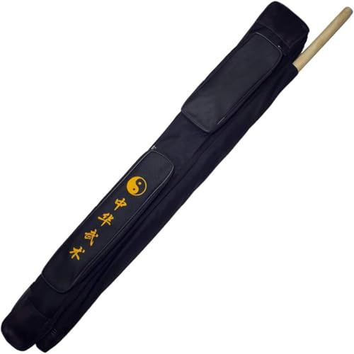 Svärdväska med dubbla lager, Oxford-tyg, vapenfodral för kinesisk kampsport, multifunktionsbokken och samurajsvärd lång förvaring, L 109 cm