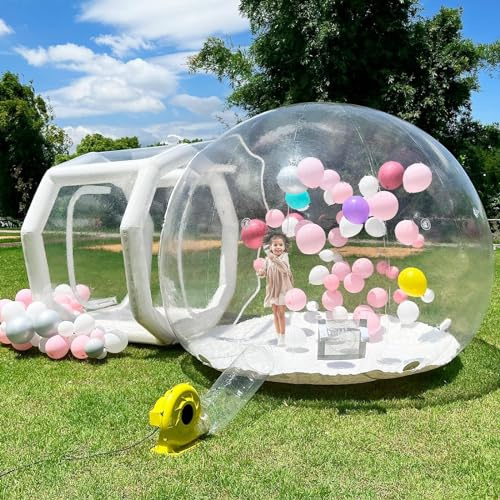 Casa Gonfiabile della Bolla 3m PVC Tenda Della Bolla con Soffiatore e Pompa Tenda della Bolla per Giardino Cortile Partito Nozze Compleanno