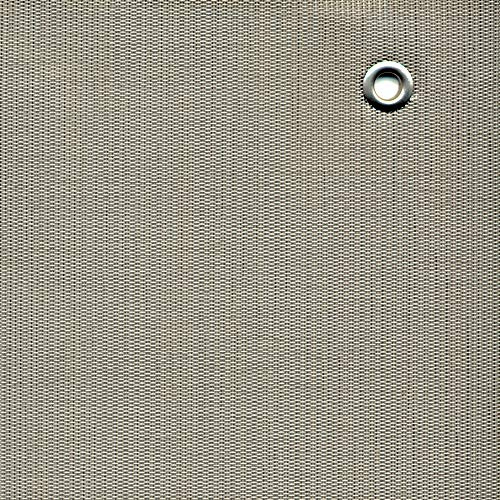 Tenax Texstyle Privé 1,00x3 m Champagne, Filet Occultant Brise-Vue en Textilène avec Oeillets, Décoration et Occultation Design pour Jardins, Terrasses, Clôtures et Portails