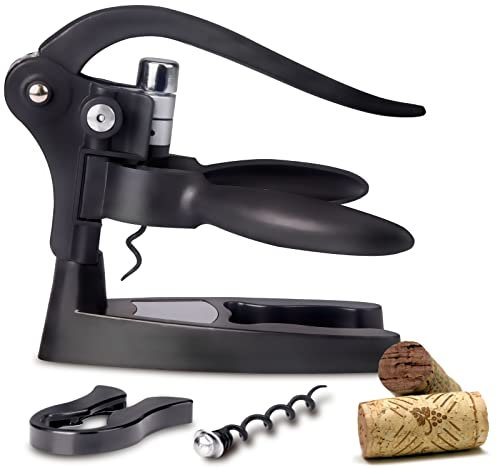 Sacacorchos de Palanca Profesional Sommelier Abridor de Botellas Tirador de Acero Inoxidable