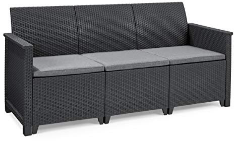 Koll Living Lounge Sets - Verschiedene Ausführungen - hochwertige Sitzgruppe für den Garten - höchster Sitzkomfort durch ergonomische Rückenlehnen (3er Sofa)