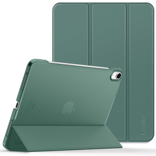 EasyAcc fodral för iPad (A16) 11:e/10:e generationen 2025/2022 11/10,9 tum, Slim hårt skyddande skal för iPad 11/10 Gen, modeller A3354/A3356/A2696/A2757/A2777/A3162, mörkgrön