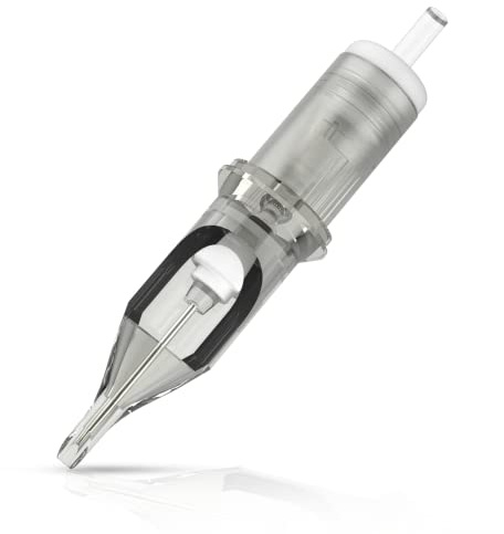 EZ Tattoo Nadeln - 20 Stück #08 (1RL) Permanent Makeup SMP 0.25MM Round Liner Tattoo Cartridge Nadeln für Tattoo Maschine und Tattoo Pen - Revolution