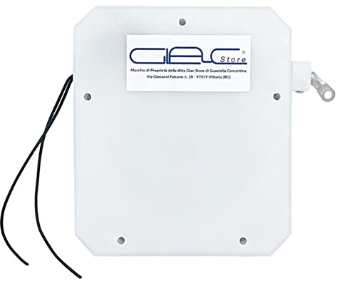 Glac Store® Sensore a Tapparelle per Tapparella Contatto con Morsetti o a Filo con Cordino Fune 3 metri in Nylon Universale per tutti gli Allarme Antifurto (Con fili di Collegamento)