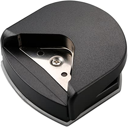 Corner Rounder Punch, GLADFRESIT 4mm Portable Round Corner Trimmer Cutter - Corner Cutter Tool for Card Photo DIY Projects Postcard Scrapbook (Black)