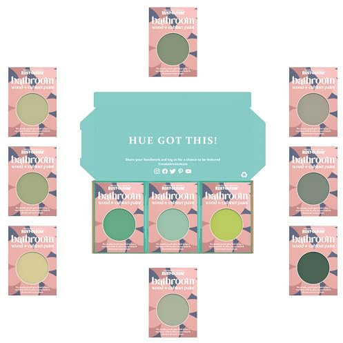 Rust-Oleum Bathroom Cabinet Paint in Gloss Finish – Rich Greens Tester Box