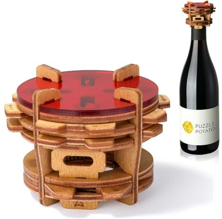 Puzzle Potato - Casse-tête pour Bouteilles de vin - Jeu de réflexion pour Adultes - Casse-tête pour Bouteilles - Idée Cadeau Unique pour Les Anniversaires