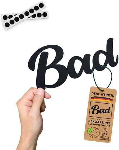 DKWRK3D Bad Türschild Klebend - Kusntstoff WC Schild Lustig - Toilette Tür Deko - Türaufkleber - Aufkleber Toilettentür - Gäste Bad Schilder - Badezimmer Dekoration Bilder (M)