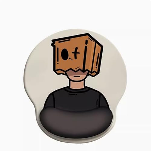 Carton Homme Dessin Animé Poignet Garde Tapis De Souris Poignet Épaissi Anti-Dérapant Silicone Ordinateur Portable Clavier Poignet Garde
