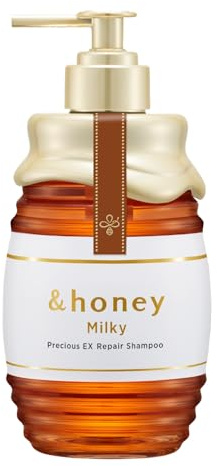 &honey Milky Precious EX Repair Hair Shampoo Pump 500ml Step1.0 - Apple Sweet Honey
