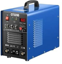 JOXLOVER Plasma Cutter, 50A/200A CT520D Taglierina al Plasma Ad Aria 3in1 Combo IGBT Inverter TIG/MMA/Stick Multi Saldatore Acciaio Ferro Alluminio Saldatrice per Principianti Fai da Te