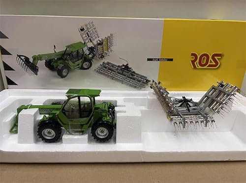 FloZ Pour ROS pour Merlo pour JOSKIN Moro Bras télescopique Chariot élévateur Herbe Machine de peignage Tracteur pour Joskin pour Scariflex (pour Joskin Meadow Aerator) Vert clair 1:32 Modèle de