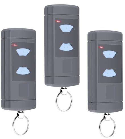 Handsender Kompatibel mit, 868.3MHz Ersatz Garagentoröffner für HSE2-868, HSM4-868, HS4-868, 3 Kanal, 3er Pack