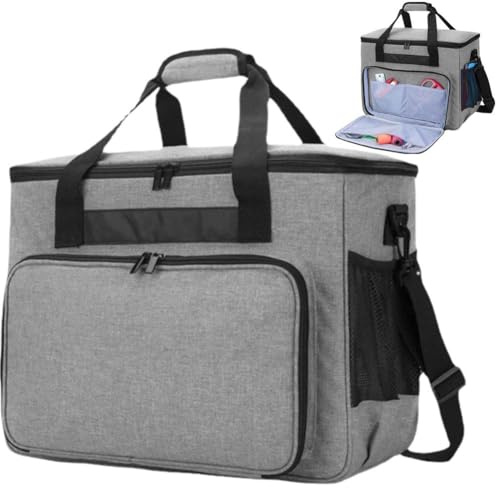 Abbdbd Borsa per Macchina Cucire di Grande capacità, Custodia Impermeabile per Macchina Cucire con Tasche E Maniglie, Borsa per Macchina Cucire con Cerniera