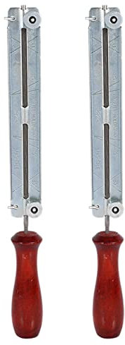 Giwnhvx Lot de 2 outils d'affûtage ronds plats de 4,8 mm pour limes et limes à chaîne de tronçonneuse
