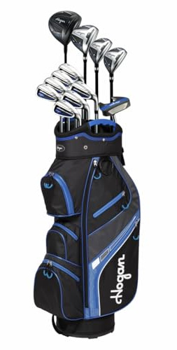 Hogan Golf FW-817 Men Right Graphite Golf Clubs Set With Trolley bag, Senior Flex