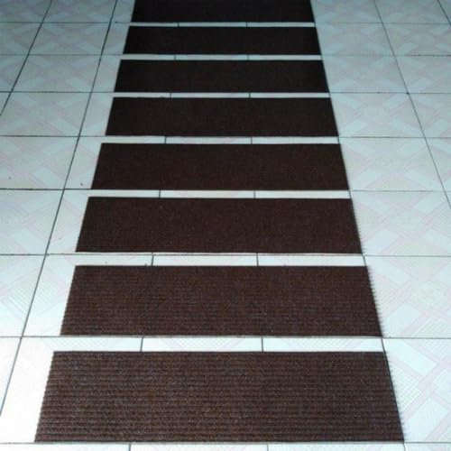 Tappeto antiscivolo per scale da interni, per gradini in legno, 5 tappetini per la sicurezza degli anziani sulle scale del seminterrato