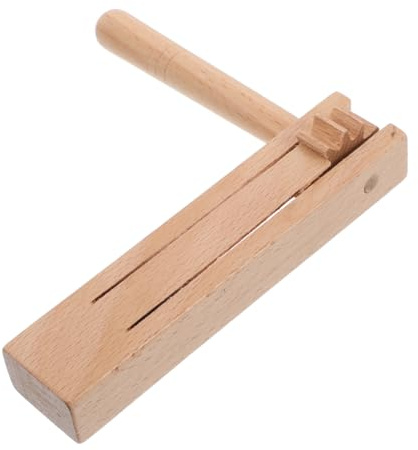 VANZACK Instrumento de Percusión de Madera Auto Rotativo Manual Compacto para Adultos y Ruidosa Matraca de Fútbol para Eventos Deportivos y Celebraciones de Fiesta