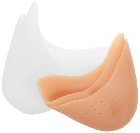 Veemoon 2paare Silikon-zehenschutzpolster Für Spitzenschuhe Tanzschuhe High Heels Mit Löchern in Hautfarbe Und Weiß Silica-gel-polster Für Optimalen Fußschutz