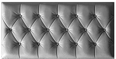 Anti-Kollisions-Wandpolsterung 2 STÜCKE 3D Verdickte Weiche Paket Anti-Bump Wandaufkleber Kopfteil Schlafzimmer Tatami Diy Selbstklebende Hause Dekoration(2PCS-Color5,60cmx 30cm x 12mm)
