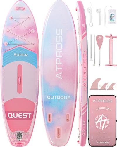Stand Up Paddling Board mit Zubehör Set | 320x84CM Extra Breit SUP Board für 2 Personen, 200kg Tragkraft, Rutschfestes Stand Up Paddle zum Surfen
