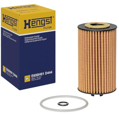 HENGST - Ölfilter E650H01 D444 - Öl-Filtereinsatz für KFZ | Hochwertiger Motorölfilter für KFZ mit Otto- oder Dieselmotor - Robuster Ölfilter mit hoher Schmutzaufnahmefähigkeit