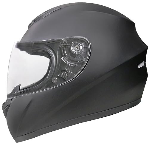 Zorax ZOR-819 Matt Black M (57-58cm) Full Face Motorbike Helmet Motorcycle Helmet - ECE 2206 Approved