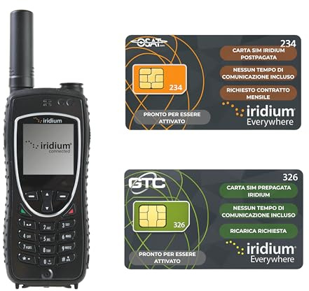 OSAT Iridium 9575 satellittelefon med förbetalt SIM-kort aktiverat (ingen överföringstid ingår)