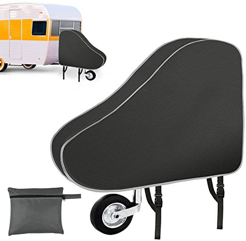 Mlife Deichselhaube, Universal Oxford Material Deichselabdeckung für Anhänger Wohnwagen, mit Doppel-Klickverschluss,Wohnwagen zubehör für Antischlingerkupplung Kastenschloss