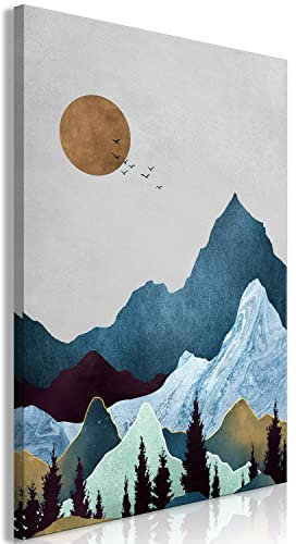 murando Acoustic Canvas Wall Art Nordic Style 80x120 cm/ 32 x 48 picture with acoustic foam sound absorption print image Artwork 1 pc room acoustics soundproofing 3D effect c-A-10005-b-a