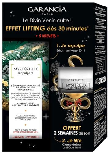 Garancia Mystérieux Repulpant 30 ml + Mille et Un Jours Crème de Jour Anti-age Global 10 ml Offerte