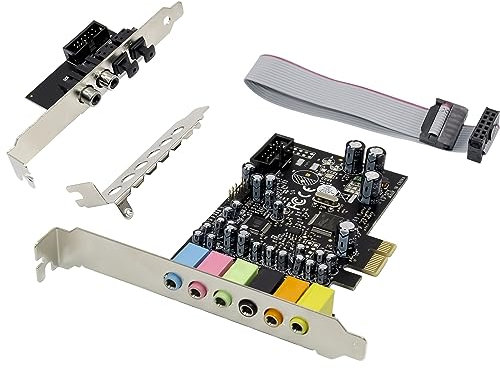 PCIe 7.1 Chanel Sound Card CM8828 + CM9882A with SPDIF Bracket Compatible with 2.1/5.1 Stereo Surround Sound System Equipment
