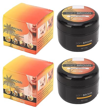 Brown Acelerador Bronceado, 2 Piezas 50 G crema aceleradora de bronceado para solárium, crema aceleradora de bronceado intensa, suave y marrón, logra un bronceado natural con ingredientes naturales